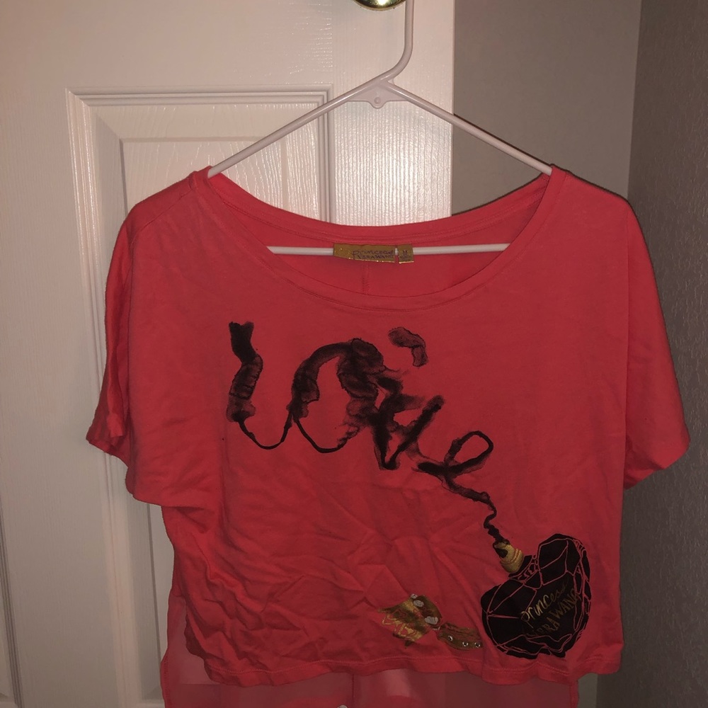 Vera wang pink crop top $12